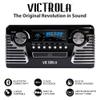 Victrola Haley Retro Bluetooth Record Player & Multimedia Center with Built-in Speakers - 3-Speed Turntable, CD Player, AM/FM Radio, 3.5mm Aux-In, Wireless Music Streaming, Black view 3