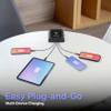 Kwikboost Mini Charging Hub Table Top Station. Charges 4 Phones at Full Speed. Affordable Option for Dorm, Patient, Library, Waiting Rooms & More (Basic) view 4