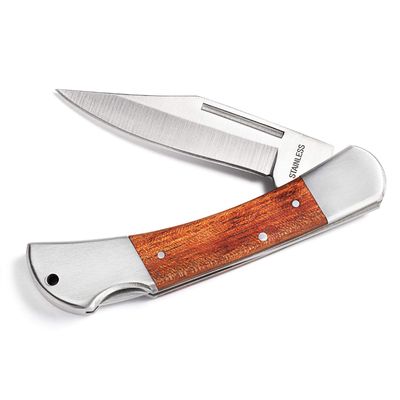 Weddingstar Locking Pocketknife, Wood