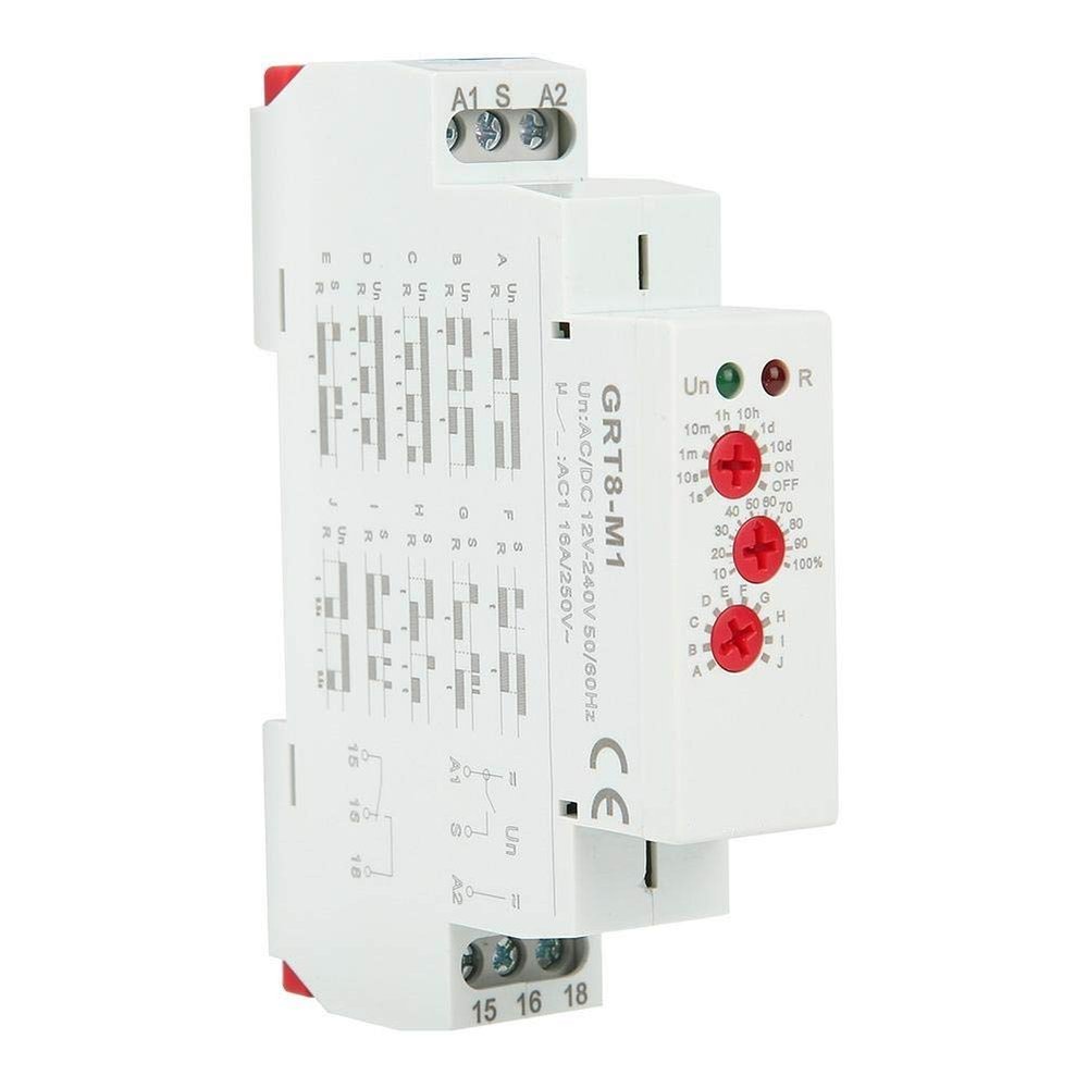 Multi-Function Timer, 0.1s-10d, SPDT, Off delay, On Delay, Pulse,12v,24v, 120v, 240 VAC/DC, 934135