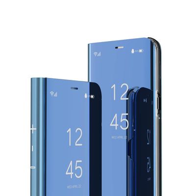 COTDINFORCA Samsung Note 9 Case, Mirror Design Clear View Flip Bookstyle Luxury Protecter Shell with Kickstand Case Cover for Samsung Galaxy Note 9 (2018). Flip Mirror: Blue