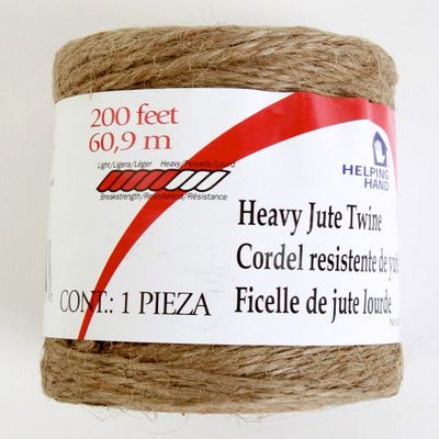 Helping Hand Twine Jute Heavy 200Ft 3Ply FQ60015