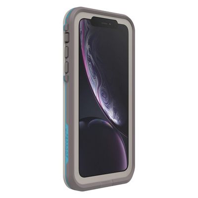 LifeProof iPhone XR FR Series Case - BODY SURF (CEMENT/GARGOYLE/HAWAIIAN OCEAN), waterproof IP68, built-in screen protector, port cover protection, snaps to MagSafe
