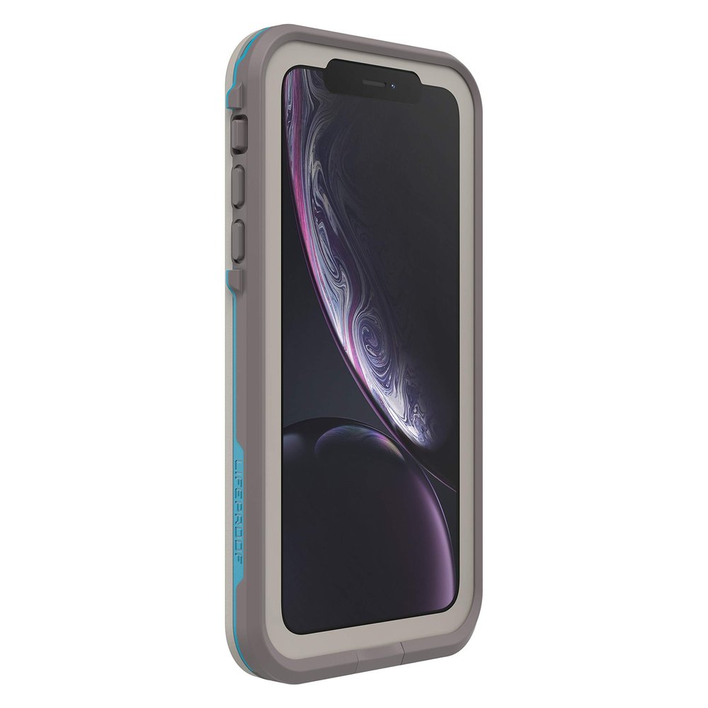 LifeProof iPhone XR FR Series Case - BODY SURF (CEMENT/GARGOYLE/HAWAIIAN OCEAN), waterproof IP68, built-in screen protector, port cover protection, snaps to MagSafe