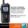 STANDARD HORIZON HX890BK VHF-HH, 6 Watt, w/GPS&FM Rcvr view 2
