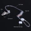 Lsgoodcare Replacement Coil Tube, Acoustic Air Tube Audio Tube with Earbuds Compatible for Motorola Kenwood Icom Midland Two Way Radio Walkie Talkie Ear Piece, Clear White (10Pack) view 2