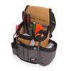 Dickies 8-Pocket Padded Tool Belt/Utility Pouch, Adjustable 3-Inch Belt, Durable Canvas Construction, Tan/Grey view 2