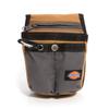 Dickies Zipper Pocket Canvas Pouch for Tool and Work Belts, Four Pockets, Cushioned Pocket, Grey/Tan view 1