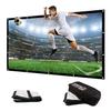 NIERBO 200 Inch Large Huge Projector Screen Big 16:9 3D Movie Screen of Thick Canvas Material Projection Screen HD for Outdoor Indoor Home Theater Church with a Black Projector Bag Not Include Mount view 1