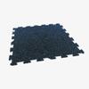 IncStores 6mm Thick Energy Rubber Interlocking Floor Tiles | Large Recycled Rubber Floor Tiles for a Stronger and Safer Basement, Home Gym, Shed, or Trailer | Blue, 14 Pack view 3
