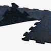 IncStores 6mm Thick Energy Rubber Interlocking Floor Tiles | Large Recycled Rubber Floor Tiles for a Stronger and Safer Basement, Home Gym, Shed, or Trailer | Blue, 14 Pack view 4
