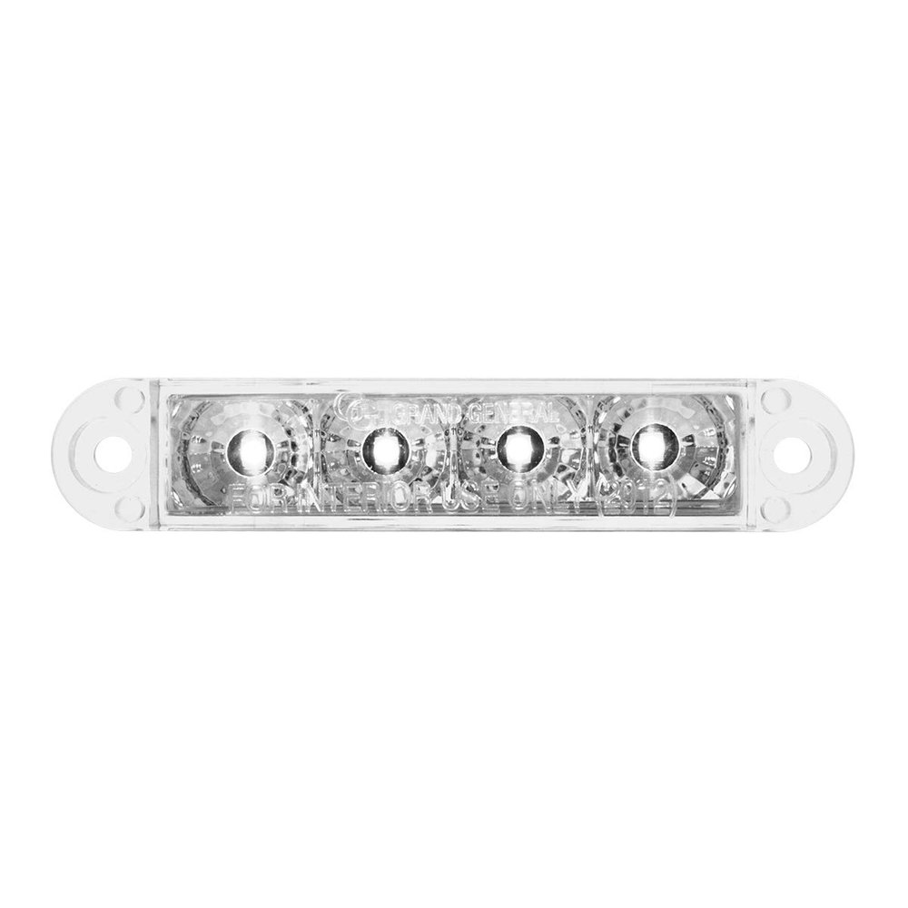 GG Grand General 76074 Light Bar (3-1/2" Flush Mount White/Clear 4 LED, 3 Wires)