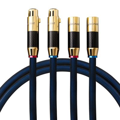 Viborg 2px HiFi XLR Cable, 4.9FT/1.5M, Audio 3 Pin XLR Male to Female Microphone Cable, Signal Cable, Audiophile Balanced Interconnect Cable Mic Cords