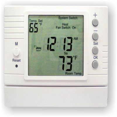 Azel D-502F: PROGRAMMABLE Digital Thermostat for Radiant Floor Heating