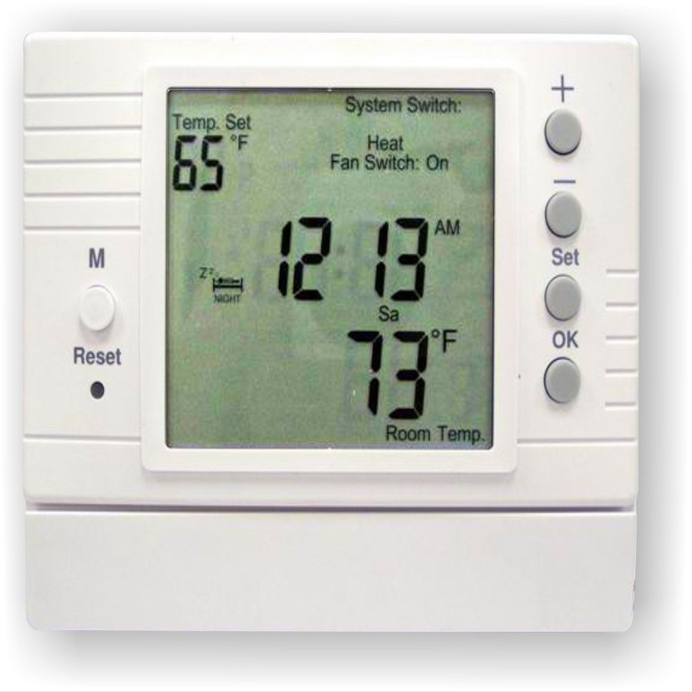 Azel D-502F: PROGRAMMABLE Digital Thermostat for Radiant Floor Heating