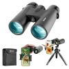 Adorrgon 12x42 HD Binoculars for Adults High Powered with Phone Adapter, Tripod and Tripod Adapter - Large View Binoculars with Clear Low Light Vision - Binocular for Bird Watching Cruise Travel view 1