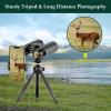 Adorrgon 12x42 HD Binoculars for Adults High Powered with Phone Adapter, Tripod and Tripod Adapter - Large View Binoculars with Clear Low Light Vision - Binocular for Bird Watching Cruise Travel view 4
