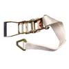 TentandTable 13' x 2" Ratchet Strap Cargo Tie Down, Snap Hook White 10pk view 3