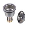 Dearborn 15BN 15 Locking Cup Sink Basket Strainer with Brass Nut and Neoprene Stopper (Fits all cast iron) view 1