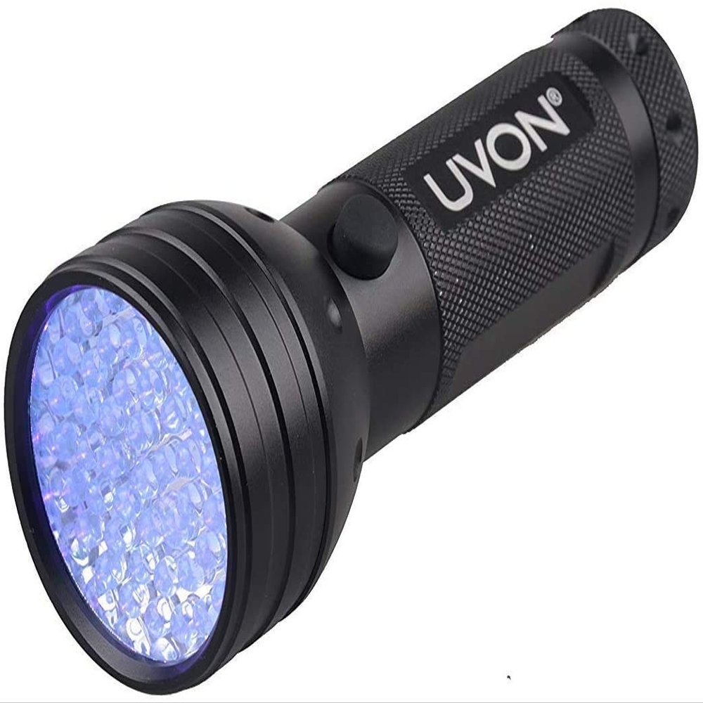 UVON Ultraviolet UV 395nm 51 Leds Flashlight - Detects Pet Stains, Bed Bugs, Scorpions, Fake Money