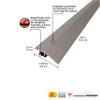 M-D Building Cinch Reducer Fluted w/Snaptrack, Satin Nickel, 36in view 2