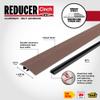 MD Building Cinch Aluminum Reducer Fluted w/Snaptrack, Spice, 36in view 2