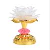 Omeet Colorful LED Lotus Buddhist Lamp Gradient Buddha Light - White view 1