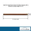 Minka-Aire 18 Inch Ceiling Fan Downrod - Distressed Koa - DR518-ODK view 3