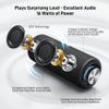 MIATONE Boombox Outdoor Portable Bluetooth Speaker Waterproof Wireless Speakers - Black view 2