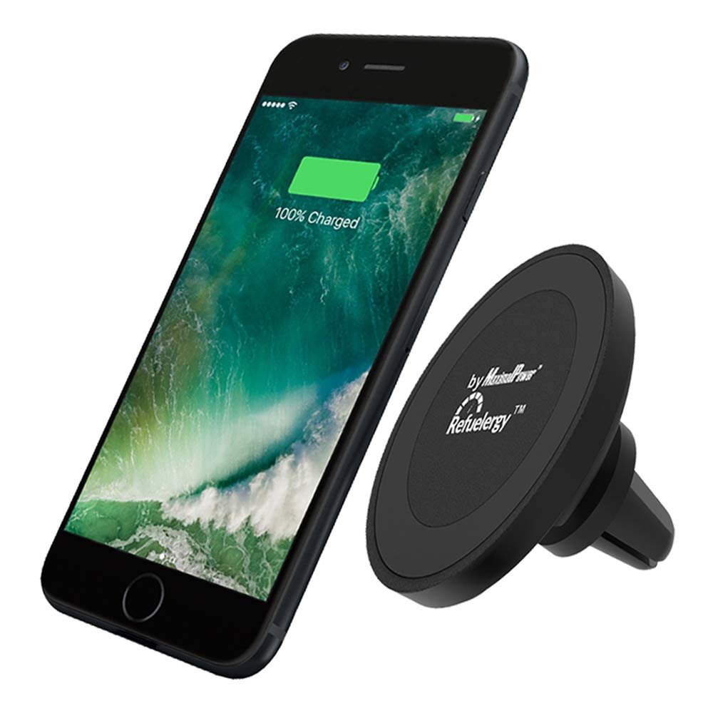 MaximalPower Qi Wireless Car Charger Magnetic Air Vent Mount Holder for New iPhone, Samsung, Google Nexus, LG, BlackBerry Qi Wireless Enabled Compliant Models