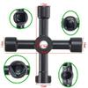 OriGlam Universal 4 Way Multi-Functional Utilities Key, Electric Cabinet Keys Gas Meter Keys Service Cross Key for Electric Water Gas Meter Box Cupboard Cabinet Opening Key view 3