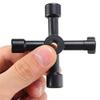 OriGlam Universal 4 Way Multi-Functional Utilities Key, Electric Cabinet Keys Gas Meter Keys Service Cross Key for Electric Water Gas Meter Box Cupboard Cabinet Opening Key view 4