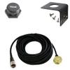 Tram 1250 NMO 3/4" Antenna Mount with 17 feet RG58 Coax Cable, Rain Cap and L Bracket. view 1