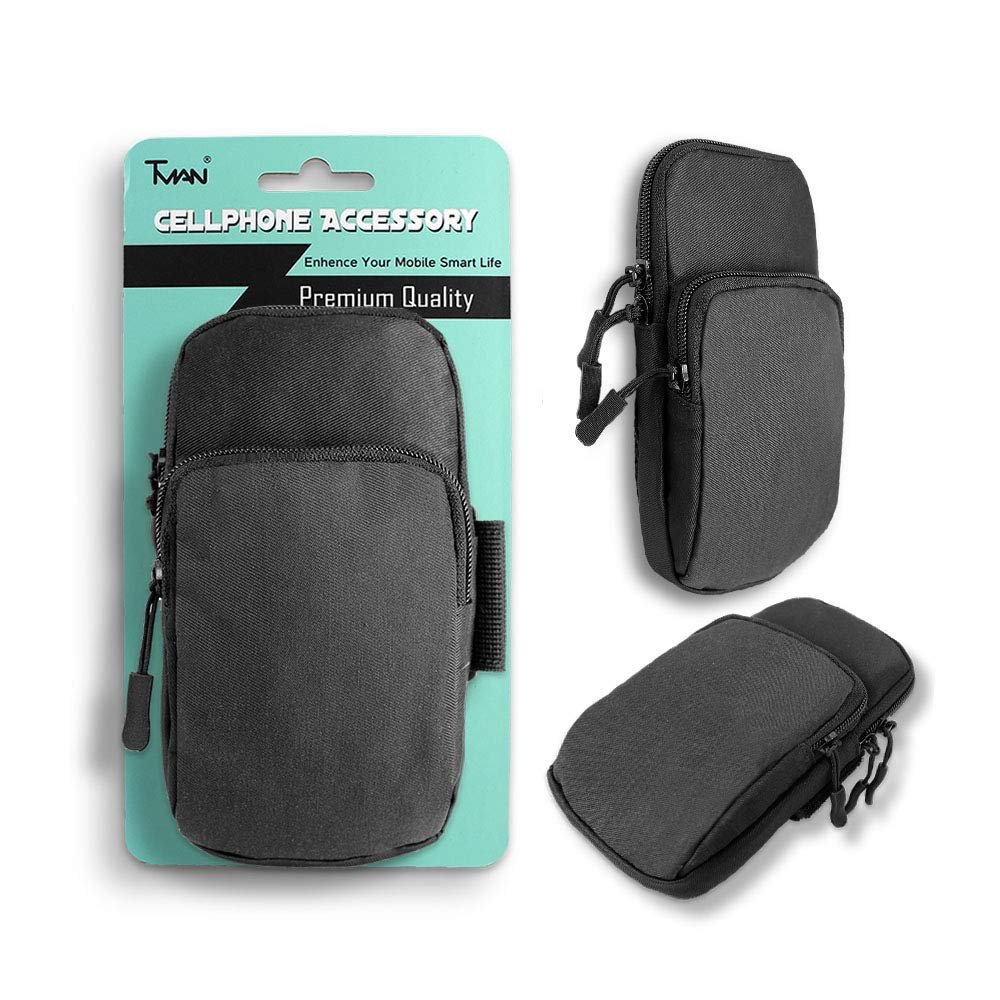 TMAN Armband Sports Gym Phone Holder for Arm, iPhone Arm Pouch Case for iPhone 7 Plus/X/8/7/6 Plus/SE, iPhone 8 Plus Armband, Cell Phone Arm Holder for Samsung Galaxy Note 9/S9/S8/LG Phones