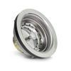 Everflow 7516 Kitchen Sink (3-1/2 Inch) Stainless Steel Drain Assembly With Strainer Basket-and Water Stopper, Single view 1