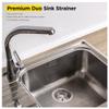 Everflow 7516 Kitchen Sink (3-1/2 Inch) Stainless Steel Drain Assembly With Strainer Basket-and Water Stopper, Single view 2