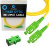 PacSatSales - 3M / 10ft SC/APC Fiber Optic Internet Cable - Simplex - Single Mode Cable & Connector - Replacement Fiber Internet Cable or Optical Extension for Residential Networks view 1