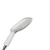 hansgrohe Raindance Select E 150 hand shower, 3 spray modes, white/chrome view 1