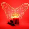 MIRROR MANIA Butterfly Light Up Lamp LED Personalized Table Lamp - It's Wow, with Remote, 16 Color Options, Dimmer, Free Engraved, Great Gift view 3