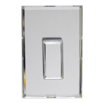 Hide-A-Plate Single Switch Acrylic Mirror Switch Plate