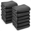 Sure-Max 12 Heavy-Duty Moving & Packing Blankets - Ultra Thick Pro - 80" x 72" (65 lb/dz weight) - Professional Quilted Shipping Furniture Pads Black view 1