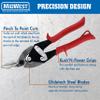 MIDWEST Aviation Snip Set - Left and Right Cut Regular Tin Cutting Shears, Made in the USA - MW-P6716C view 4