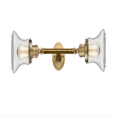 Innovations 208L-BB-G192 2 Vertical Bath Vanity Light, Brushed Brass