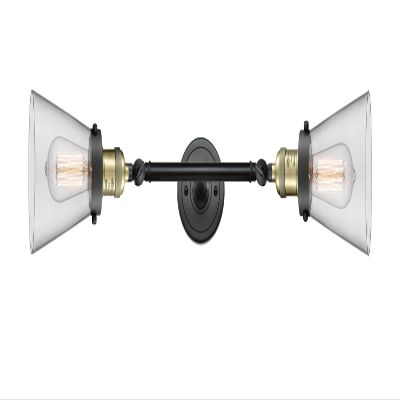 Innovations 208L-BAB-G62-LED 2 Vertical Bath Vanity Light, Black Antique Brass