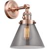 Innovations 203SW-AC-G43 1 Light Sconce with a High-Low-Off Switch, Antique Copper view 1