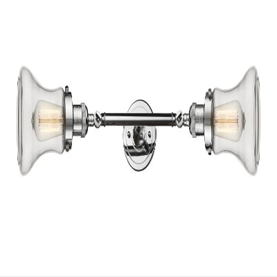 Innovations 208L-PC-G192 2 Vertical Bath Vanity Light, Polished Chrome