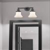 Innovations 208L-BK-G194 2 Vertical Bath Vanity Light, Matte Black view 3