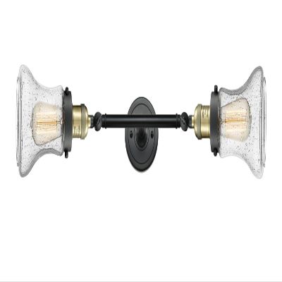 Innovations 208L-BAB-G194 2 Vertical Bath Vanity Light, Black Antique Brass