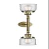 Innovations 208L-AB-G52 2 Vertical Bath Vanity Light, Antique Brass view 1