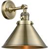 Innovations 203SW-AB-M10-AB 1 Light Sconce with a High-Low-Off Switch, Antique Brass view 1